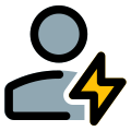 Flash used for profile pictures as a indication of energized icon