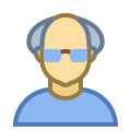 Person Old Male Skin Type 3 icon