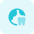 Worldwide forum on dentistry profession isolated on a white background icon