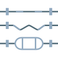 Barre à disques de musculation icon