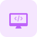 Desktop computer system with programming codes for new application icon
