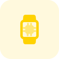 Powerful processor embedded into Smartwatch system layout icon