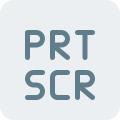 PRT SCR for a screenshot capture function key icon