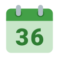 Календарная неделя 36 icon