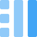 외부 사각형 블록-썸네일-템플릿-레이아웃-왼쪽-그리드-색상-tal-revivo icon