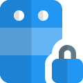 Locking and unlocking server for admin access icon