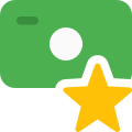 Favorite card with starred for frequent payment icon