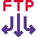 FTP file transfer from multiple connections layout icon