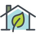 Eco factory icon