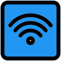 Wifi Signal for railway station and public use icon