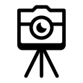 Camera on Tripod icon