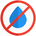 No water nearby electronic moisture sensitive place icon