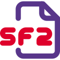 SF2 file extension is most commonly used for SoundFont sound bank files icon