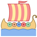 Navio viking icon