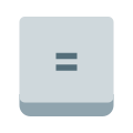 Equal Sign Key icon