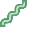 Línea ondulada icon