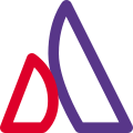 为软件开发人员开发徽标 duo-tal-revivo 的外部 Atlassian 澳大利亚企业软件公司 icon