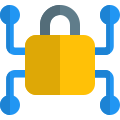 High security authentication connected with multiple nodes icon