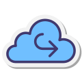 Nuage Flèche Gauche icon