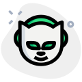 Napster a set of three music-focused online services icon