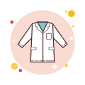 Blouse de docteur en laboratoire icon