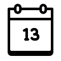 Calendar 13 icon