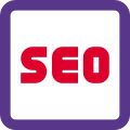 Search engine optimization for enhancing content online icon