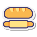 Bread and Rolling Pin icon