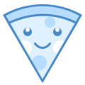 Pizza kawaii icon