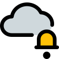 Cloud application notification on a smart devices icon