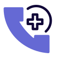 Enquiry over a phone for appointment scheduling icon