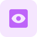 Preview function tab representing eye layout template icon