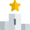 Podium for the first place winner star logotype icon