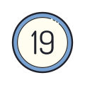 19 cercles icon