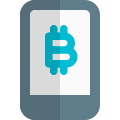 Free smartphone application for bitcoin currency mining icon