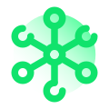 Zentralisiertes Netzwerk icon