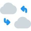 Switch cloud details isolated on white background icon