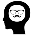 Hipster icon