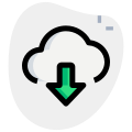 Download files from the cloud networking server icon