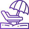 beach chair icon