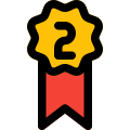 Second Place Badge icon