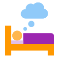 Träumen im Bett icon