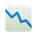 emoji de diminuição de gráfico icon