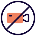 No cameras allowed in a regional restriction zone icon