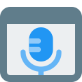 Browser with Mic icon