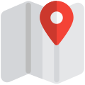 Maps for location of hotel in city icon