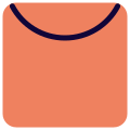 Drying clothes in line dry under direct sunlight icon