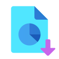円グラフレポートをダウンロード icon