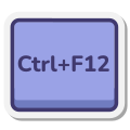 Ctrl 加 F12 键 icon