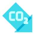 redução de co2 icon